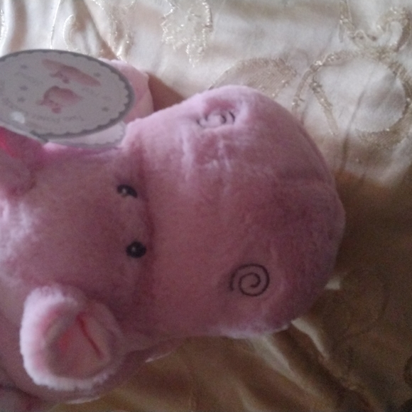 2pc set cuddle pillow and baby blanket hippopotamus - Picture 1 of 5